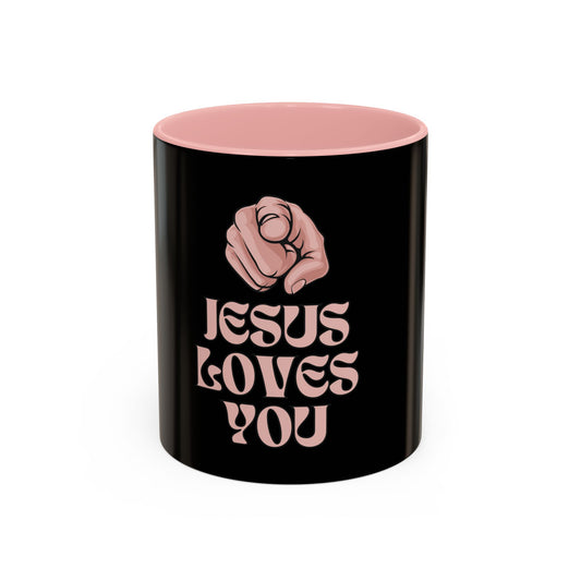 Inspirational Coffee Mug - 'Jesus Loves You'