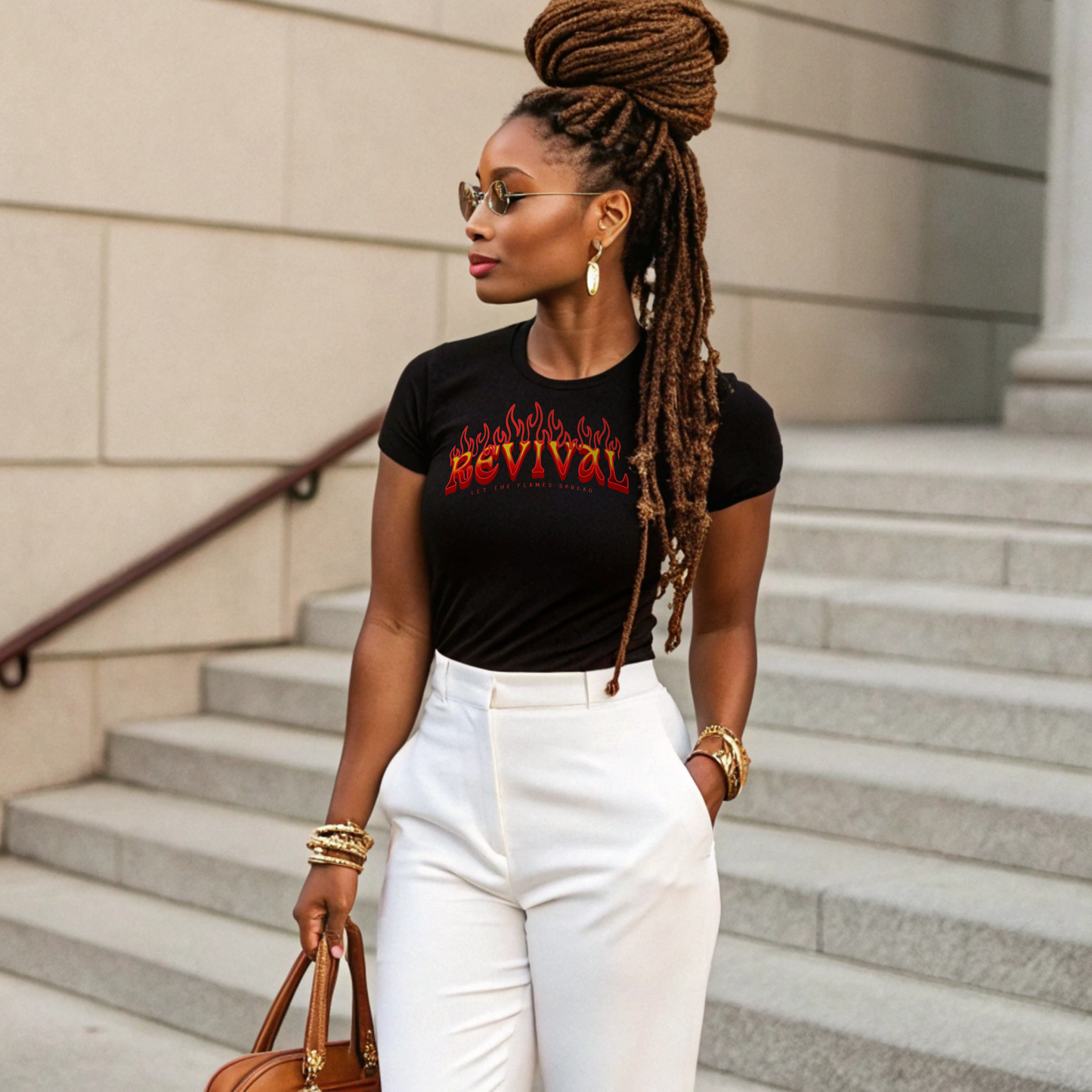 "Flames of Revival Unisex Cotton Crew Tee