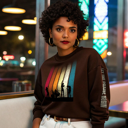 Unisex Heavy Blend™ Crewneck Sweatshirt - Let The Praise Begin